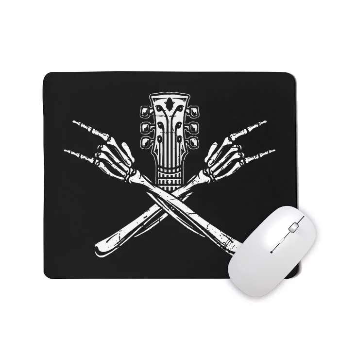 Rock & Roll Skeleton Guitar Rock Heavy Metal Lover Mousepad