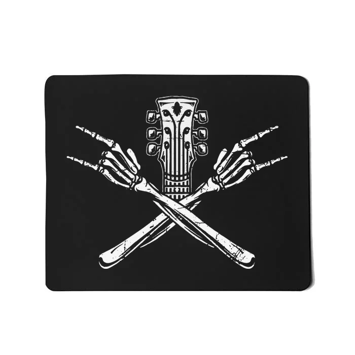 Rock & Roll Skeleton Guitar Rock Heavy Metal Lover Mousepad