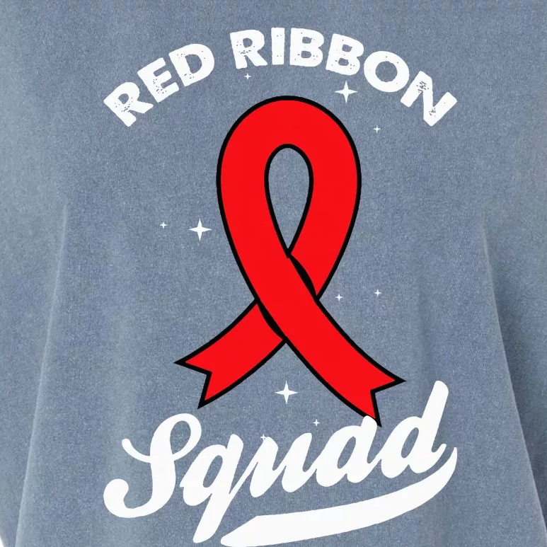 Red Ribbon Support Squad Week Awareness Red Ribbon Week Garment-Dyed Women's Muscle Tee