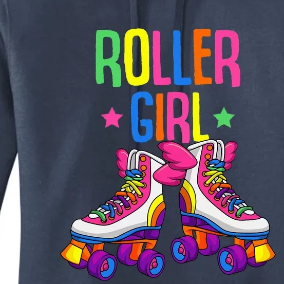 Roller Roller Skates Skating Women's Pullover Hoodie