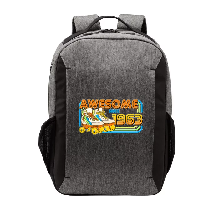 Retro Roller Skates Awesome Since 1963 60th Birthday Vector Backpack