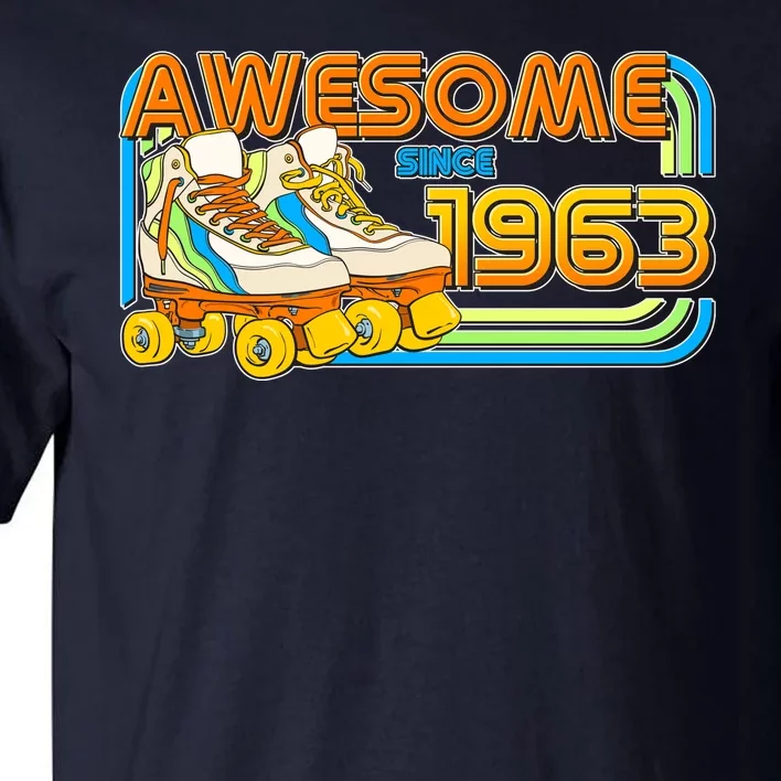 Retro Roller Skates Awesome Since 1963 60th Birthday Tall T-Shirt