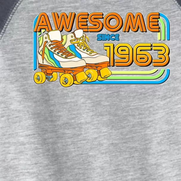 Retro Roller Skates Awesome Since 1963 60th Birthday Toddler Fine Jersey T-Shirt