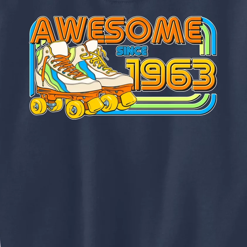 Retro Roller Skates Awesome Since 1963 60th Birthday Kids Sweatshirt