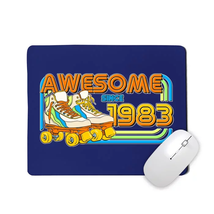 Retro Roller Skates Awesome Since 1983 40th Birthday Mousepad