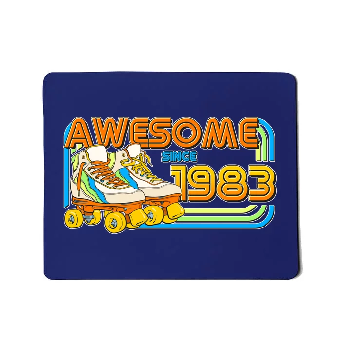 Retro Roller Skates Awesome Since 1983 40th Birthday Mousepad