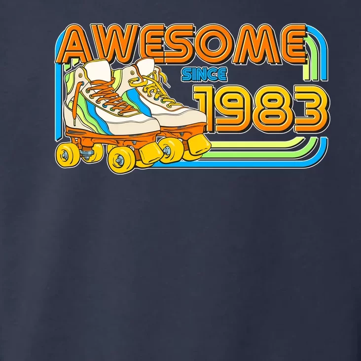 Retro Roller Skates Awesome Since 1983 40th Birthday Toddler Hoodie