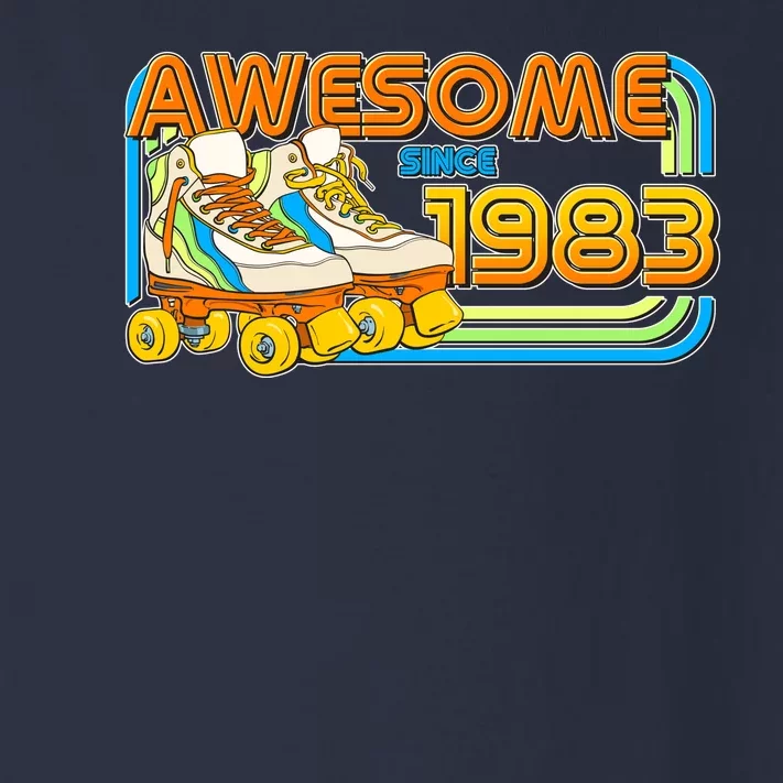 Retro Roller Skates Awesome Since 1983 40th Birthday Toddler Long Sleeve Shirt