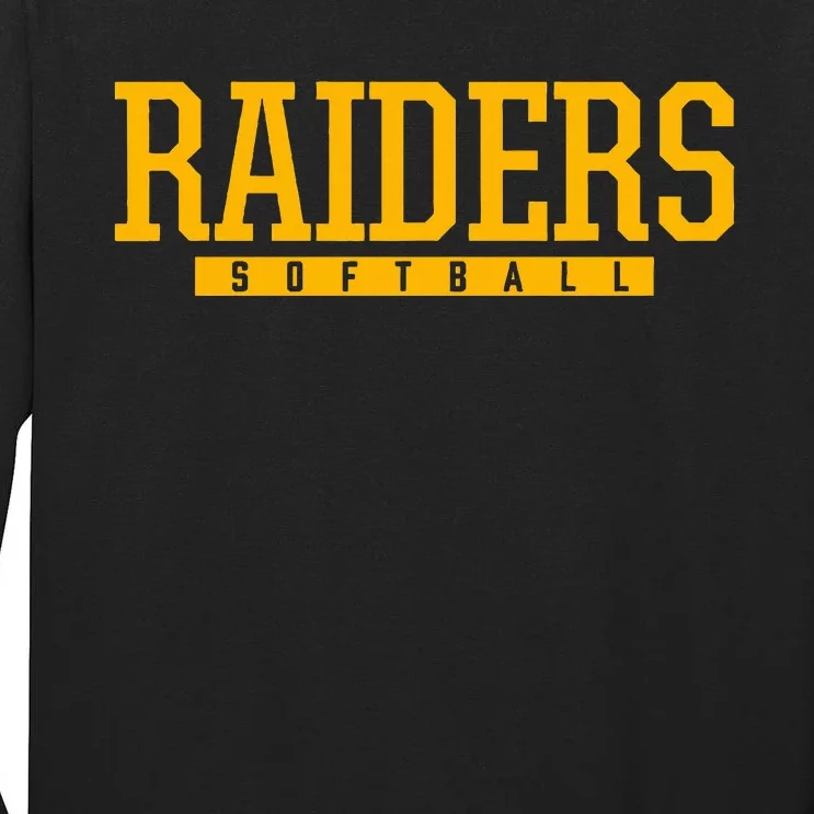 Reynoldsburg Raiders Softball Hs Tall Long Sleeve T-Shirt