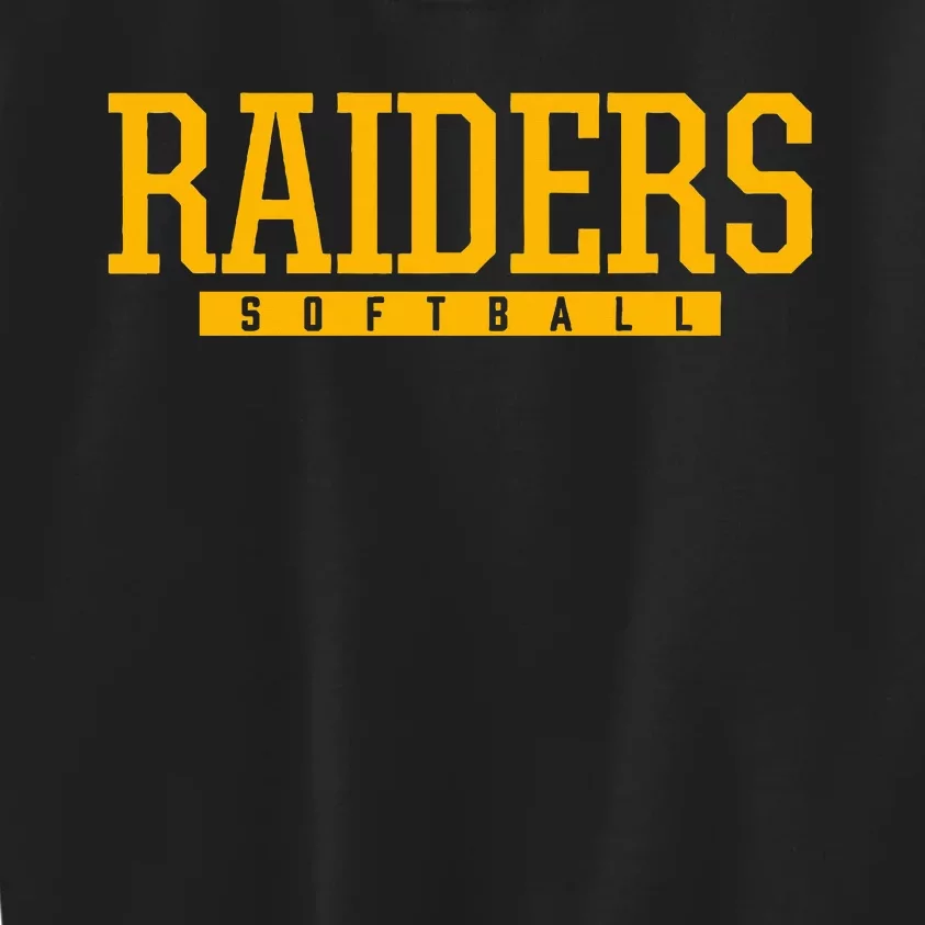 Reynoldsburg Raiders Softball Hs Kids Sweatshirt