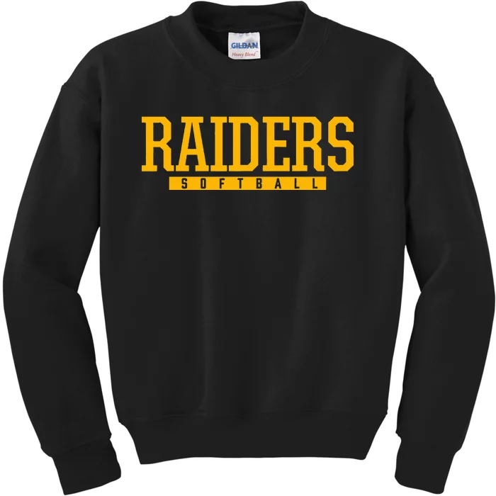 Reynoldsburg Raiders Softball Hs Kids Sweatshirt