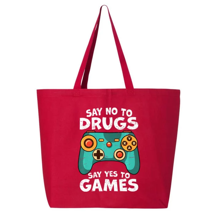 Red Ribbon Squad Week Say No to Drugs Say Yes to Video Games 25L Jumbo Tote