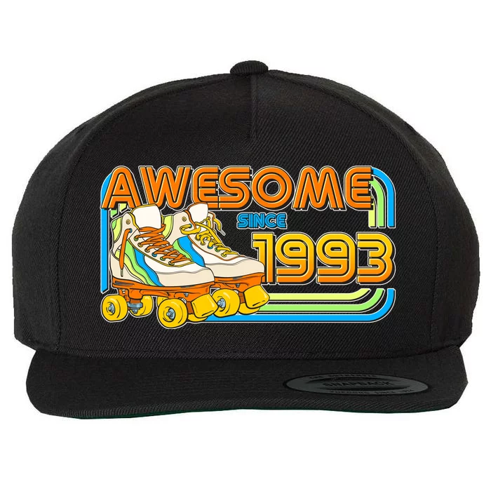 Retro Roller Skates Awesome Since 1993 30th Birthday Wool Snapback Cap