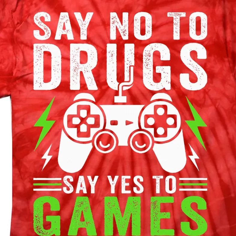 Red Ribbon Squad Week Say No to Drugs Say Yes to Video Games Tie-Dye T-Shirt