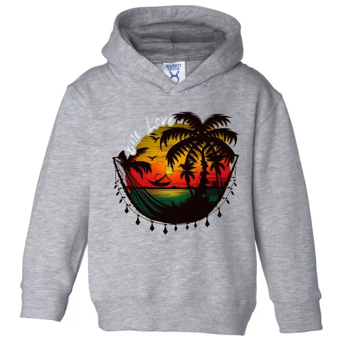 Rasta Reggae Sunset One Pride Love Rastafari Jamaican Toddler Hoodie