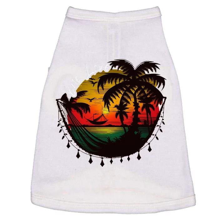 Rasta Reggae Sunset One Pride Love Rastafari Jamaican Doggie Tank