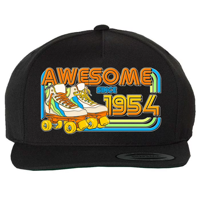 Retro Roller Skates Awesome Since 1954 70th Birthday Wool Snapback Cap