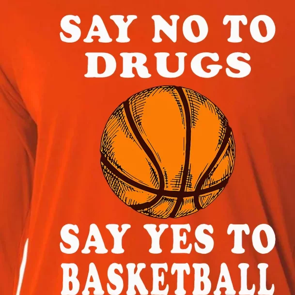 Red Ribbon Squad Week Say No To Say Yes To BasketBall Cooling Performance Long Sleeve Crew