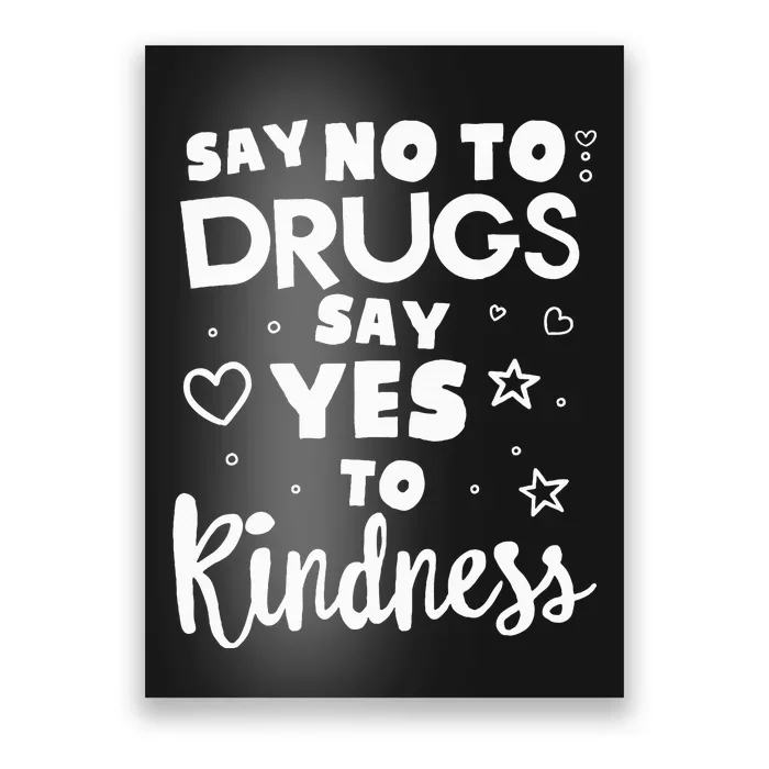 Red Ribbon Squad Week Say No To Say Yes To Be Kind Poster