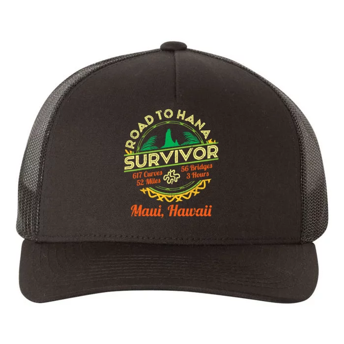 RJC Road To Hana Survivor Maui Hawaii Trip Adventure Yupoong Adult 5-Panel Trucker Hat