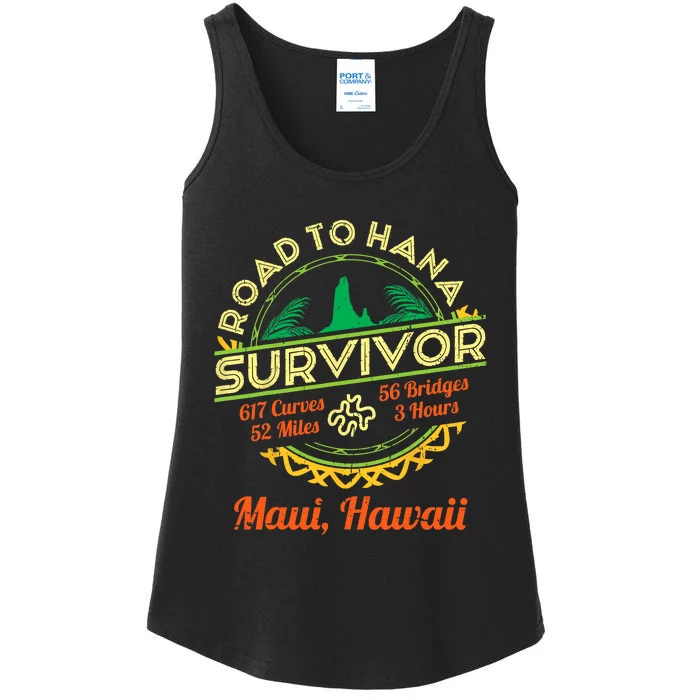 RJC Road To Hana Survivor Maui Hawaii Trip Adventure Ladies Essential Tank