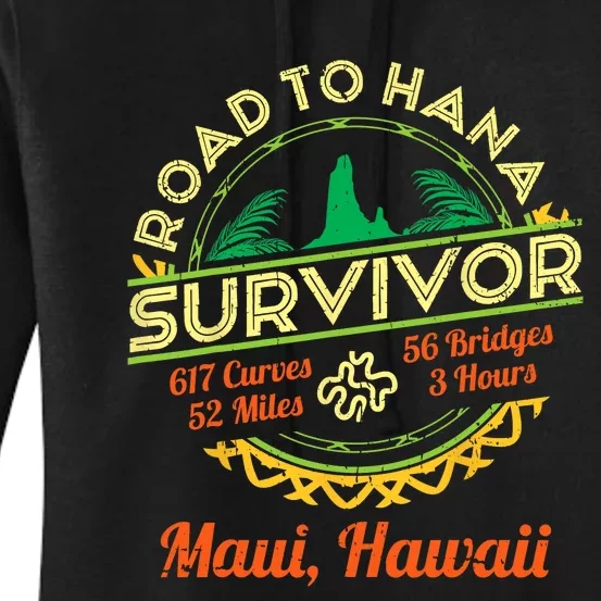 RJC Road To Hana Survivor Maui Hawaii Trip Adventure Women's Pullover Hoodie