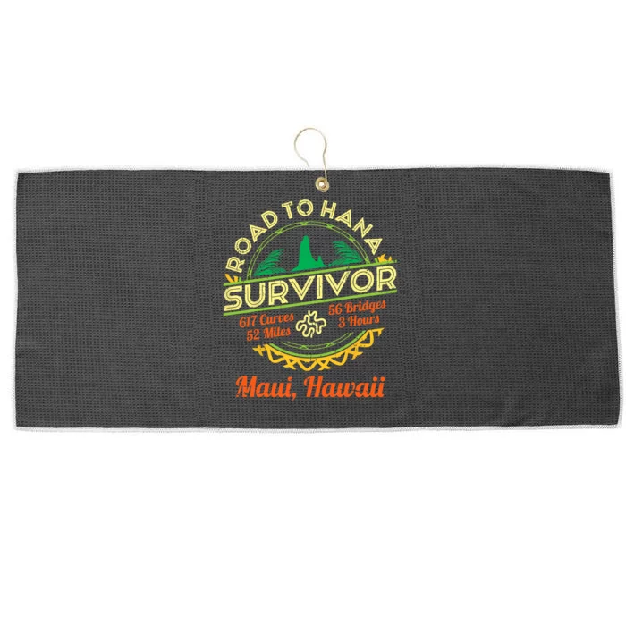 RJC Road To Hana Survivor Maui Hawaii Trip Adventure Large Microfiber Waffle Golf Towel