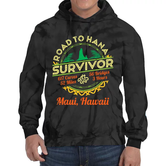 RJC Road To Hana Survivor Maui Hawaii Trip Adventure Tie Dye Hoodie