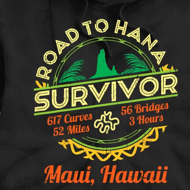 RJC Road To Hana Survivor Maui Hawaii Trip Adventure Tie Dye Hoodie