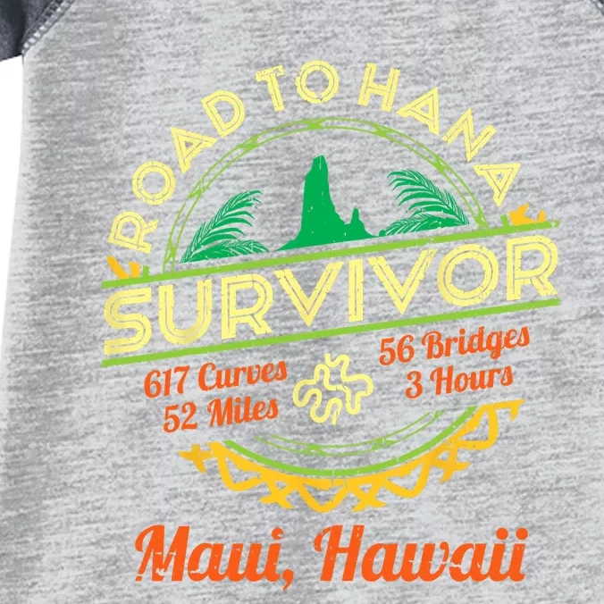 RJC Road To Hana Survivor Maui Hawaii Trip Adventure Infant Baby Jersey Bodysuit