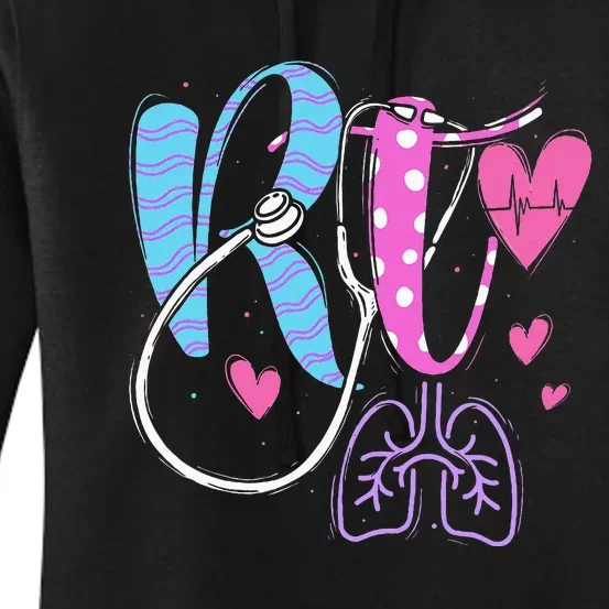 Rt Respiratory Therapist Therapy Medical Practitioner Women's Pullover Hoodie