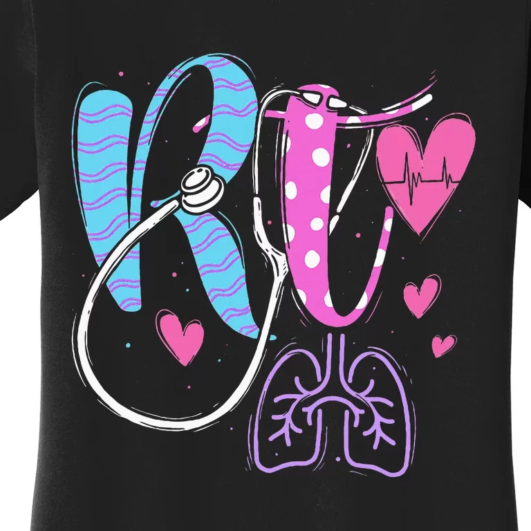 Rt Respiratory Therapist Therapy Medical Practitioner Women's T-Shirt