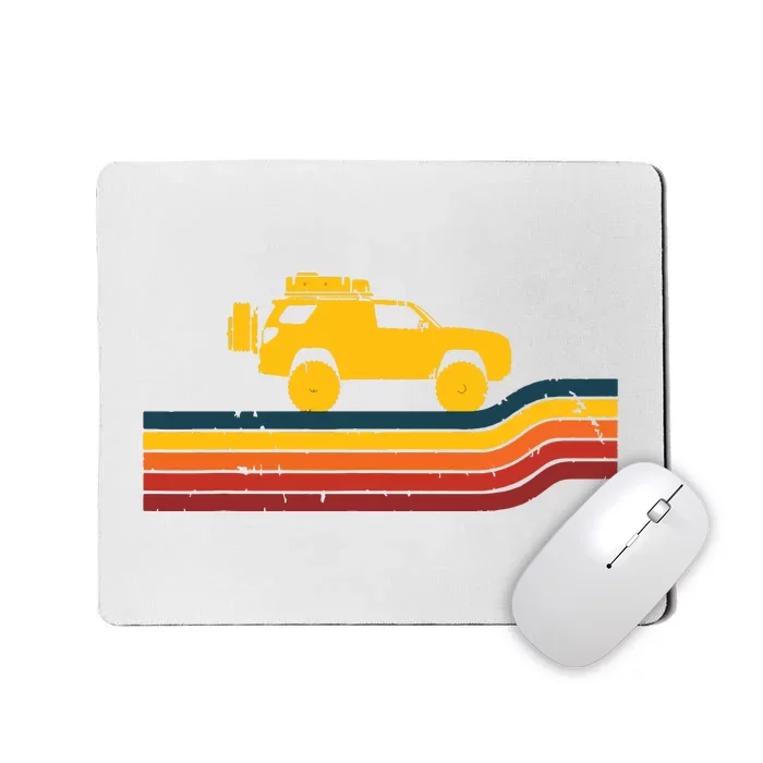 Retro Runner Tracks 4x4 Offload Camping Mousepad