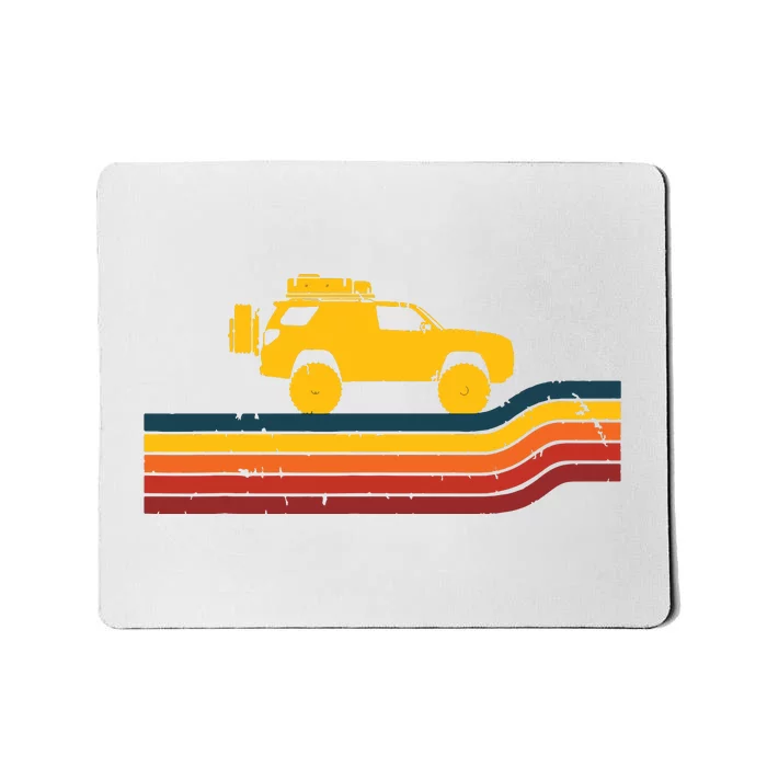 Retro Runner Tracks 4x4 Offload Camping Mousepad