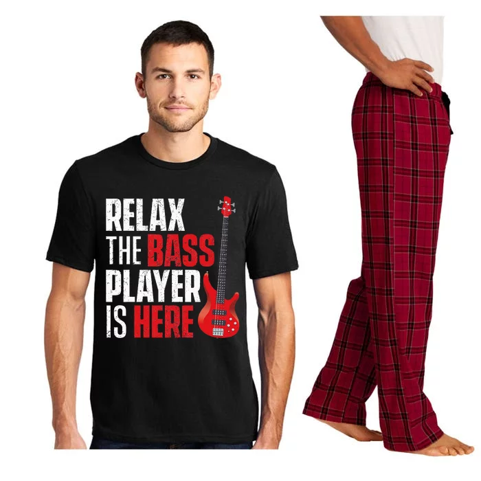 retro Relax The Bass Player Is Here  Bassist Guitarist Pajama Set