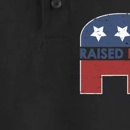 Raised Right T Elephant Pro Trump 2020 Red Vote Gift Dry Zone Grid Performance Polo