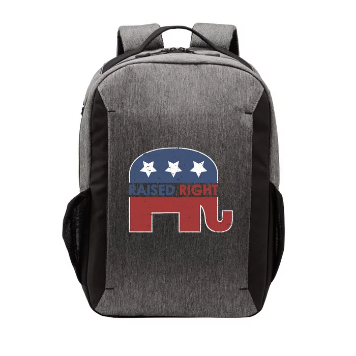 Raised Right T Elephant Pro Trump 2020 Red Vote Gift Vector Backpack