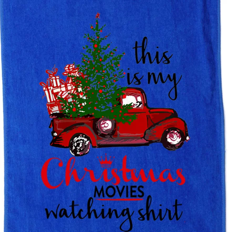 Retro Red Truck This Is My Christmas Movie Watching Gift Great Gift Platinum Collection Golf Towel