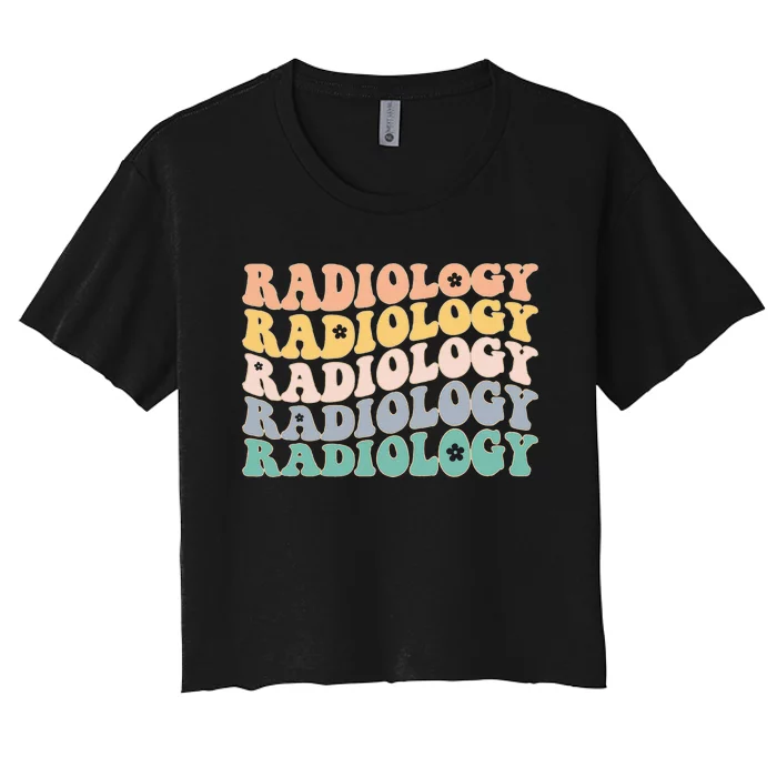 Radiology Radiologic Technologist Xray Tech Women's Crop Top Tee