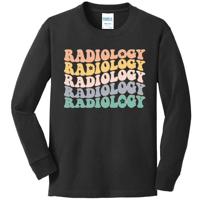 Radiology Radiologic Technologist Xray Tech Kids Long Sleeve Shirt