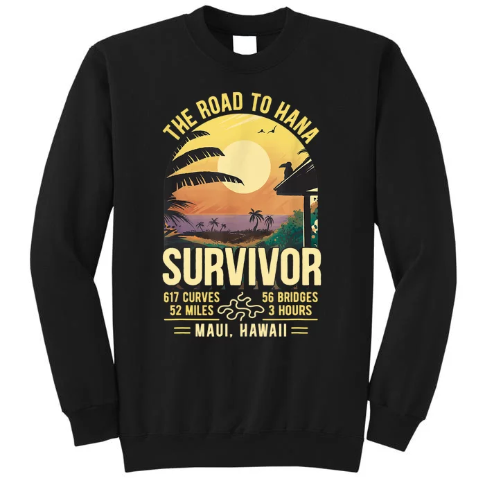 RJC Road To Hana Survivor Maui Hawaii Trip Adventure Tall Sweatshirt