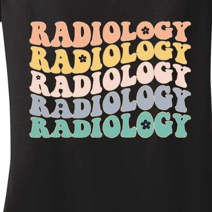 Radiology Radiologic Technologist Xray Tech Women's V-Neck T-Shirt