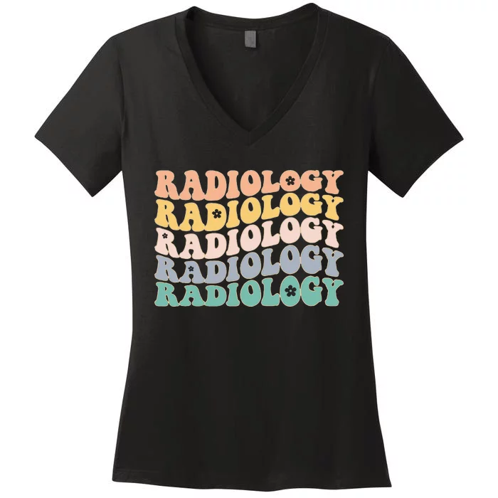 Radiology Radiologic Technologist Xray Tech Women's V-Neck T-Shirt