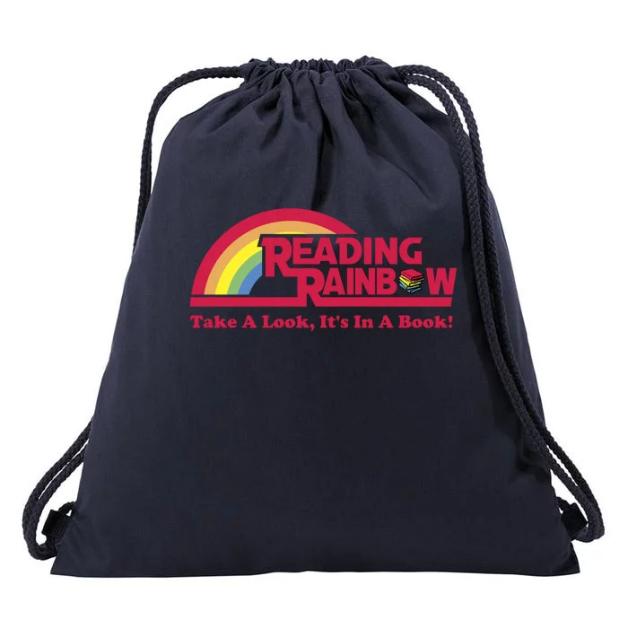 Reading Rainbow Take A Look Its In A Book Drawstring Bag