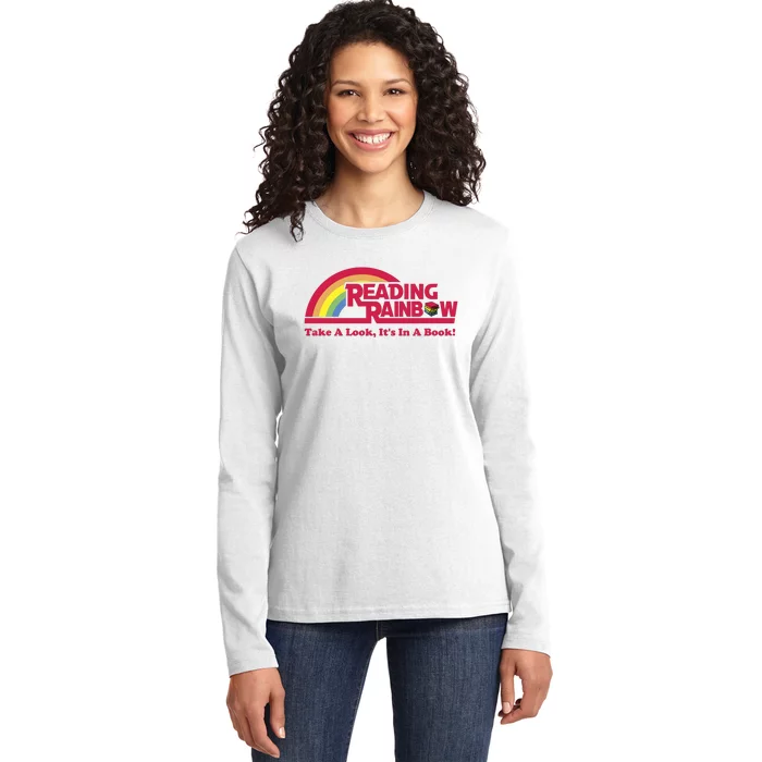 Reading Rainbow Take A Look Its In A Book Ladies Long Sleeve Shirt