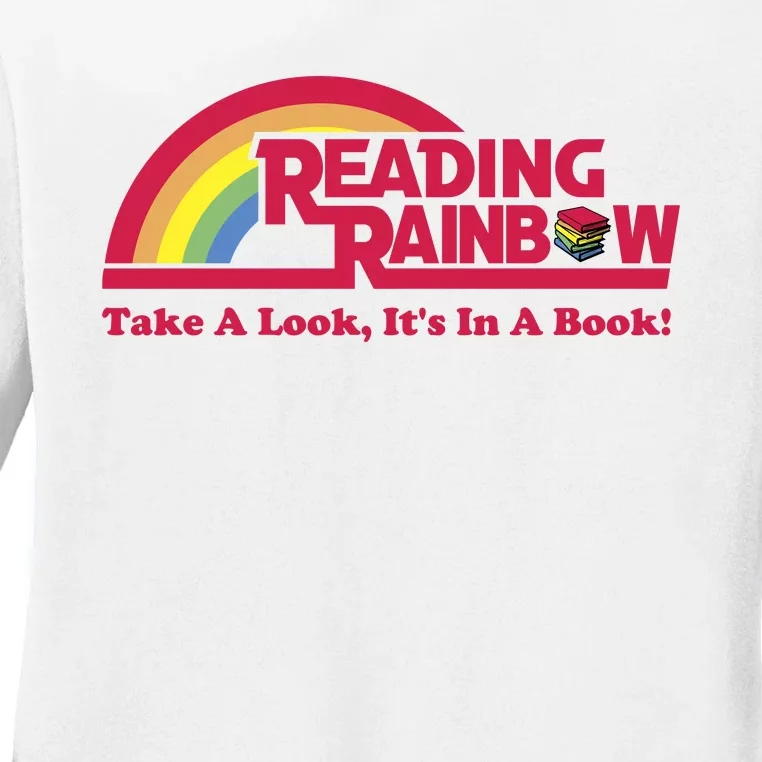 Reading Rainbow Take A Look Its In A Book Ladies Long Sleeve Shirt