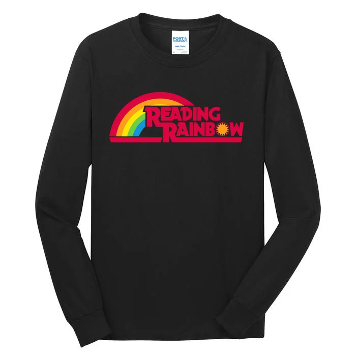 Reading Rainbow Teacher Appreciation Book Lover Tall Long Sleeve T-Shirt