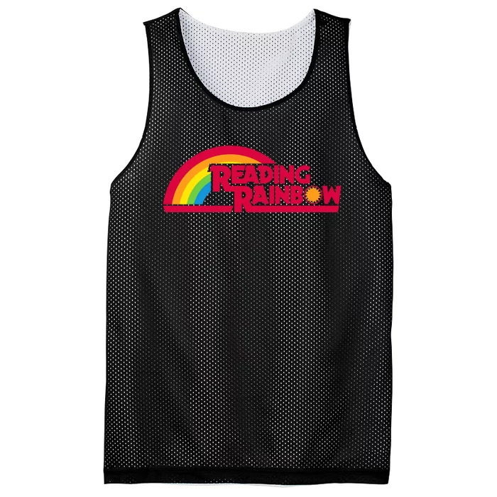 Reading Rainbow Teacher Appreciation Book Lover Mesh Reversible Basketball Jersey Tank