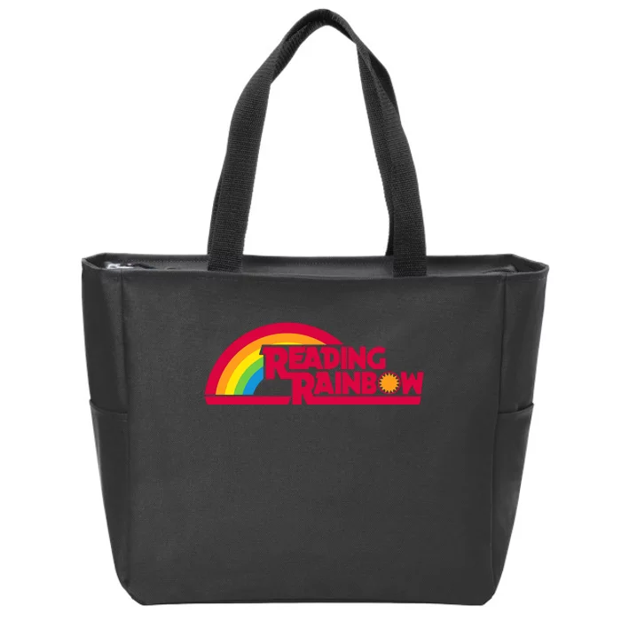 Reading Rainbow Teacher Appreciation Book Lover Zip Tote Bag