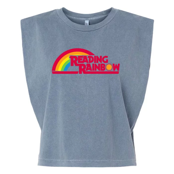 Reading Rainbow Teacher Appreciation Book Lover Garment-Dyed Women's Muscle Tee